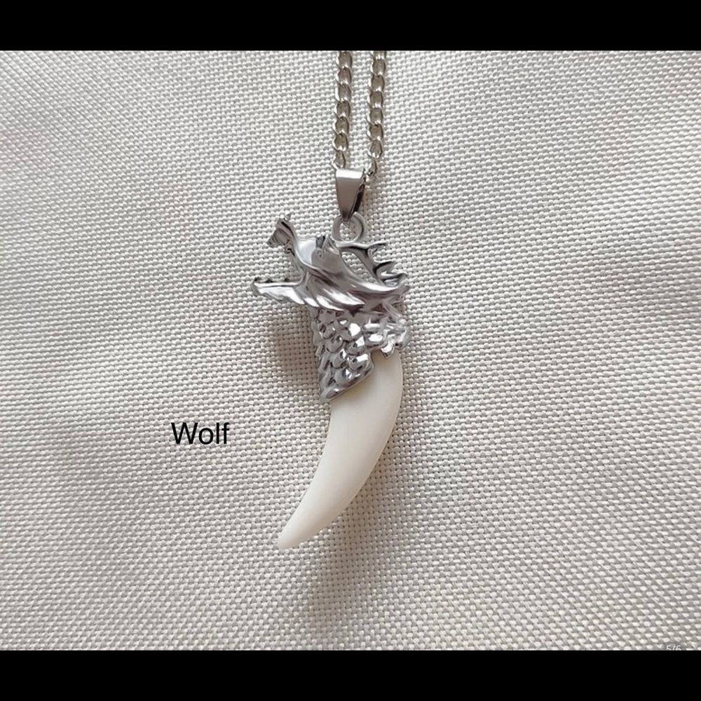 🆕🎄MENS WOLF TOOTH EAGLE NECKLACE
